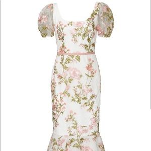 Marchesa Notte Floral Dress